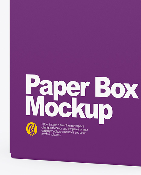 Paper Box Mockup PSD #2
