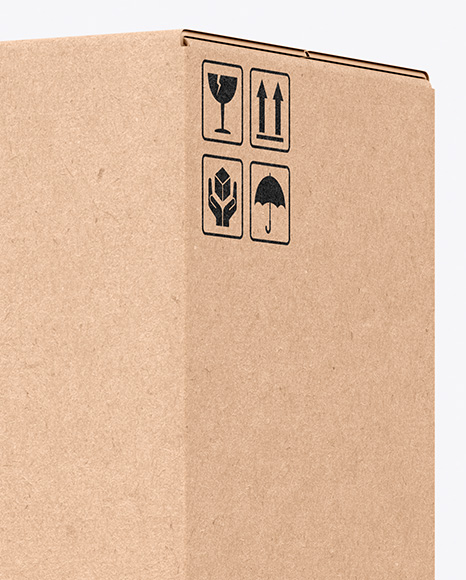 Kraft Box Mockup PSD #1