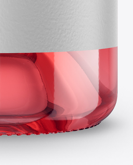 Clear Glass Pink Wine Bottle Mockup In Bottle Mockups On Yellow Images Object Mockups