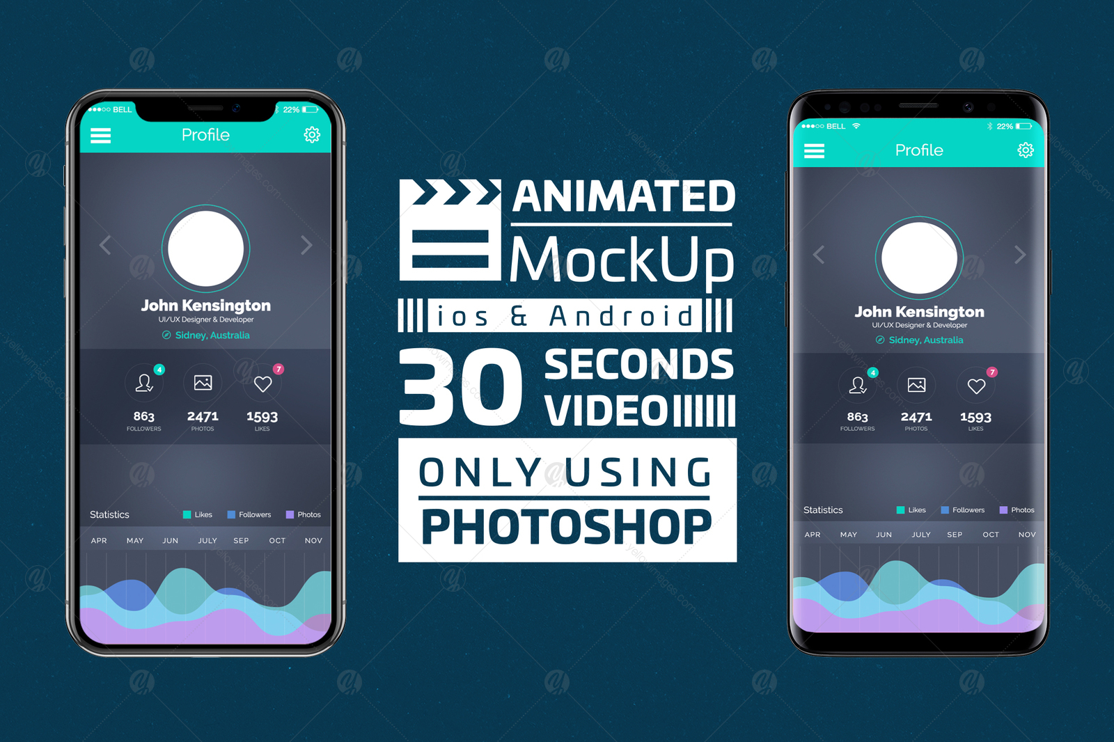 Download Mobile App Design Presentation Mockup Yellowimages