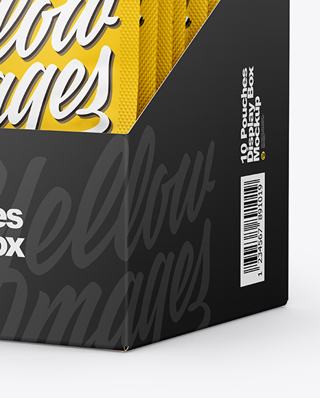 Download 10 Pouches Display Box Mockup In Box Mockups On Yellow Images Object Mockups Yellowimages Mockups