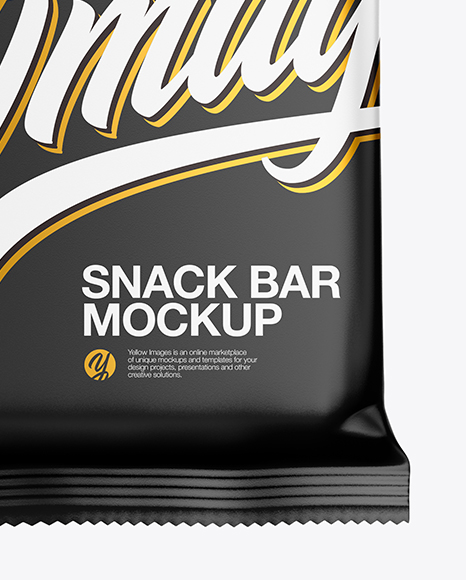 Matte Snack Bar Mockup PSD #1