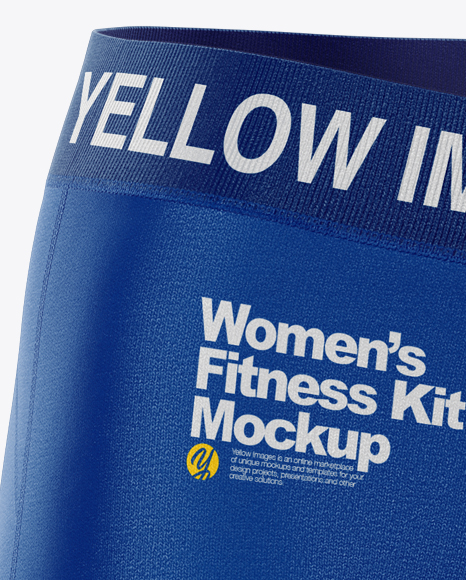 Download Women S Fitness Kit Mockup Half Side View In Apparel Mockups On Yellow Images Object Mockups