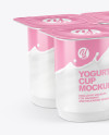 8 Pack Yogurt Mockup