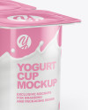 8 Pack Yogurt Mockup