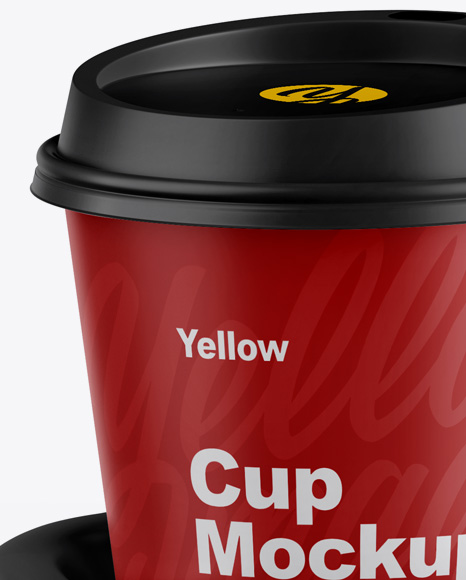 Download Matte Holder With Coffee Cups Mockup In Cup Bowl Mockups On Yellow Images Object Mockups Yellowimages Mockups