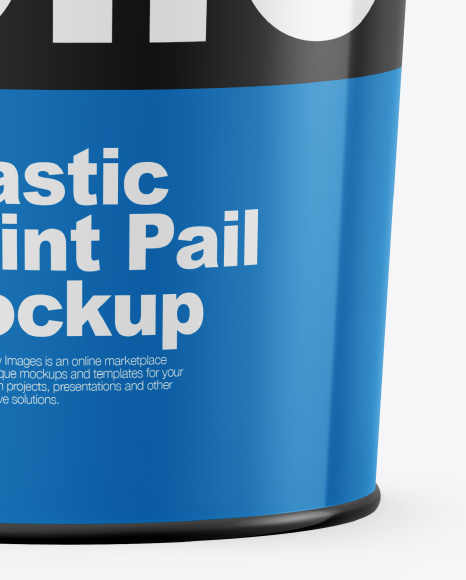 Download Glossy Plastic Bucket Mockup In Bucket Pail Mockups On Yellow Images Object Mockups PSD Mockup Templates