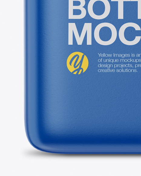 Matte Plastic Bottle Mockup PSD #2
