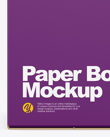 Paper Box Mockup PSD #2