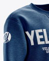 Men’s Heather Heavyweight Sweatshirt mockup (Right Half Side View)