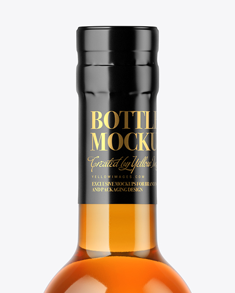 Cognac Bottle Mockup PSD #2