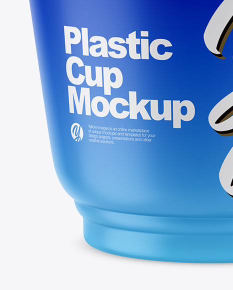 Plastic Cup Mockup PSD #4