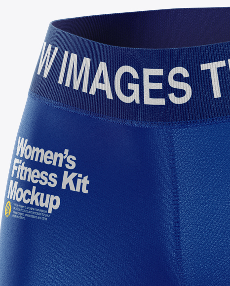 Download Women S Fitness Kit Mockup Half Side View In Apparel Mockups On Yellow Images Object Mockups