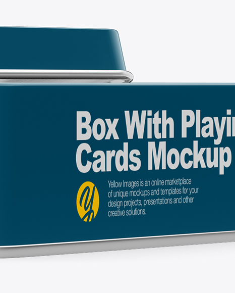 Download Box With Playing Cards Mockup In Box Mockups On Yellow Images Object Mockups Yellowimages Mockups