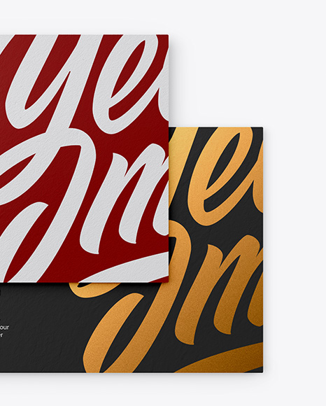 Paper Business Cards Mockup PSD #1