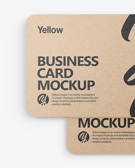 Download Kraft Card Mockup Yellowimages