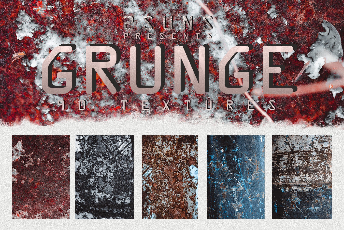 Grunge overlays vintage textures retro effects action preset