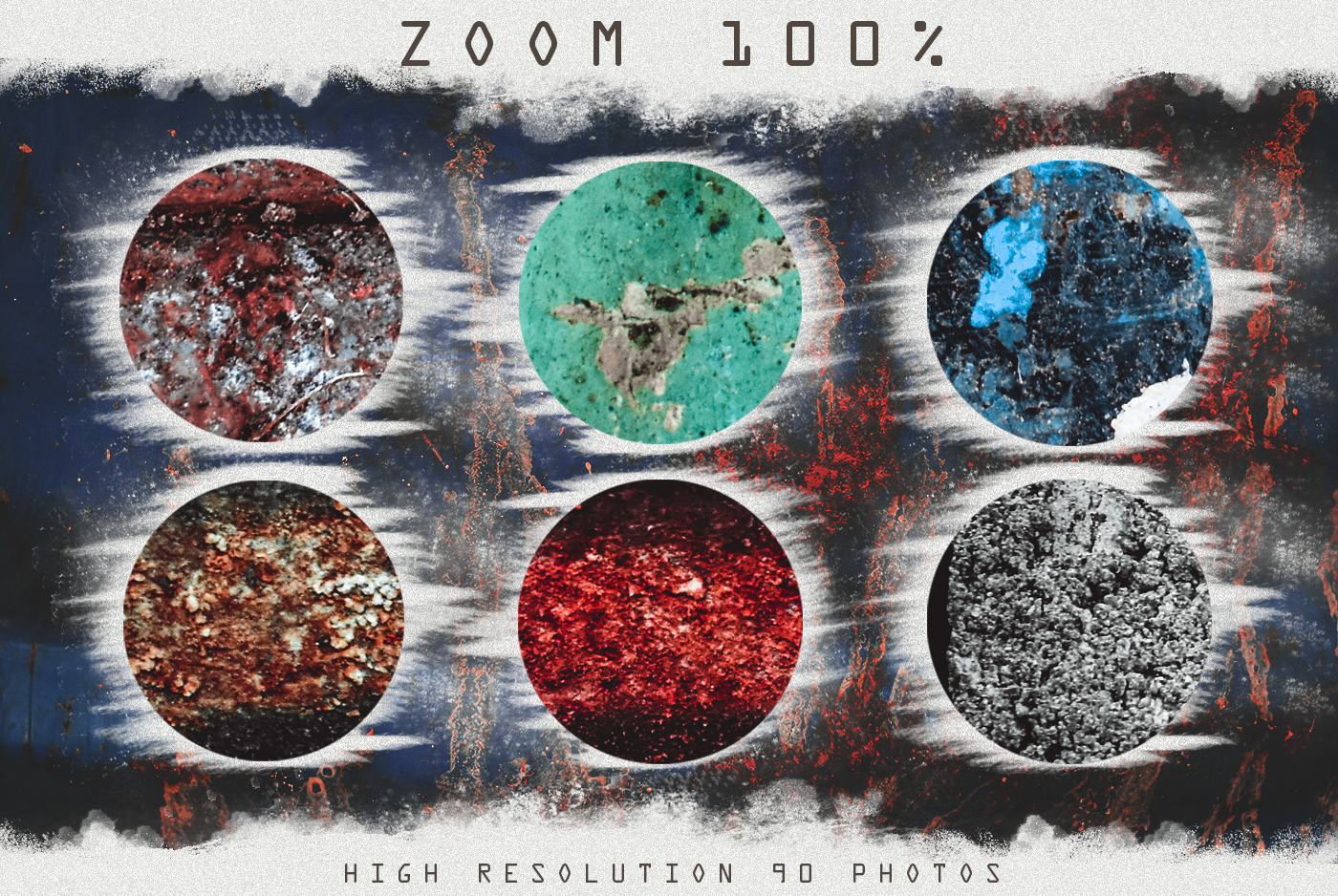 Grunge overlays vintage textures retro effects action preset