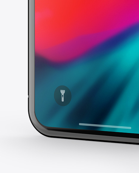 Apple iPhone X Mockup   Half Side View PSD #1