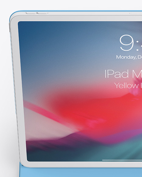 Clay Apple iPad Pro 2018 12.9 Mockup PSD #4