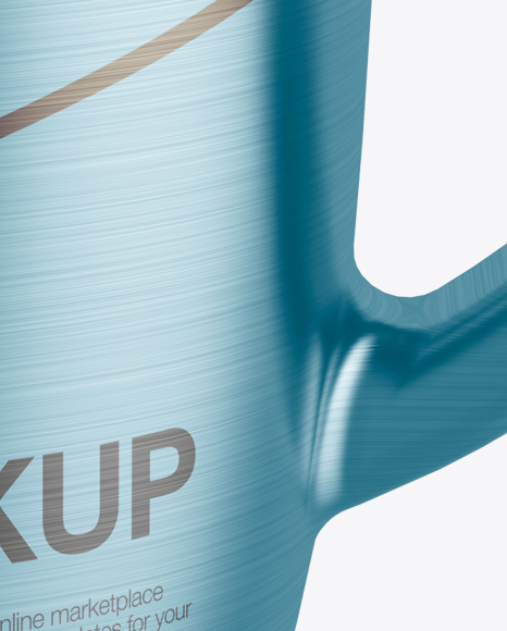 Textured Metal Mug Mockup PSD #1