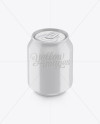 250ml Aluminium Can With Glossy Finish Mockup (High-Angle Shot) - Free