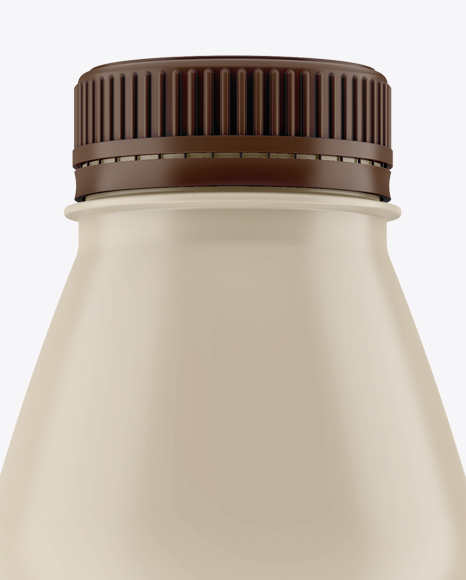 Plastic Bottle With Matt Finish Mockup Plastic Bottle With Matt Finish Mockup