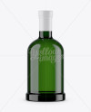 Green Glass Alcohol Bottle Mockup on Yellow Images Object Mockups