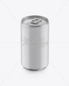 Download 150ml Matte Aluminium Can Mockup (High-Angle Shot) in Can Mockups on Yellow Images Object Mockups