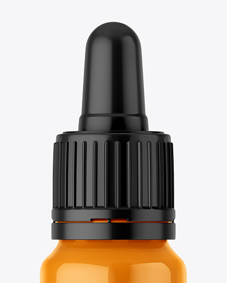 Glossy Dropper Bottle Mockup PSD #2