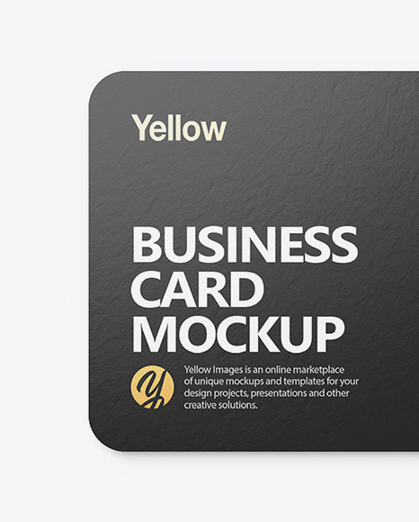 Download Paper Business Card Mockup In Stationery Mockups On Yellow Images Object Mockups PSD Mockup Templates