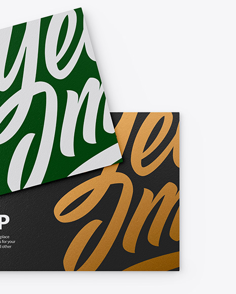 Textured Business Cards Mockup PSD #1