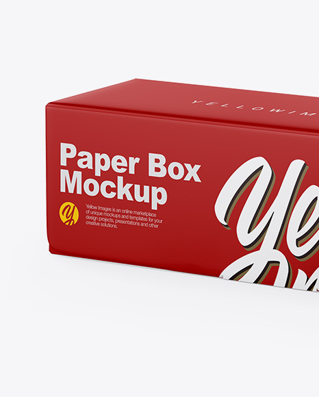 Matte Paper Box Mockup PSD #2