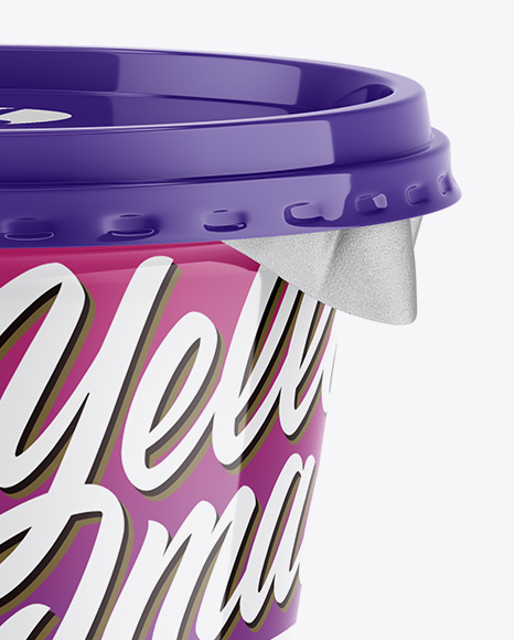 Glossy Pastic Cup Mockup PSD #2