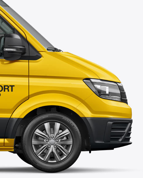 Download Panel Van Mockup - Side View in Vehicle Mockups on Yellow Images Object Mockups