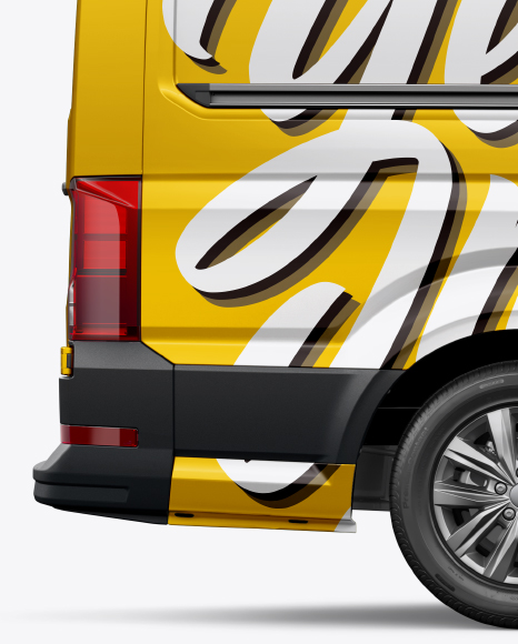 Download Panel Van Mockup Side View In Vehicle Mockups On Yellow Images Object Mockups Yellowimages Mockups