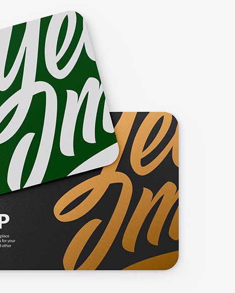 Textured Business Cards Mockup PSD #1