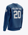 Download Men S Heather Midweight Sweatshirt Mockup Back Half Side View In Apparel Mockups On Yellow Images Object Mockups