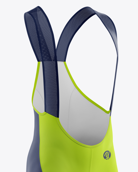 Men S Cycling Bib Mockup In Object Mockups On Yellow Images Object Mockups