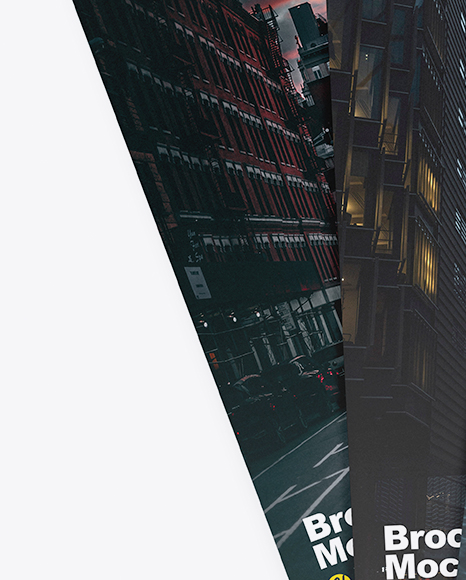 Three Brochures Mockup PSD #2