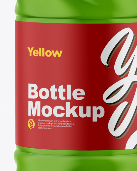Matte Plastic Bottle Mockup PSD #6