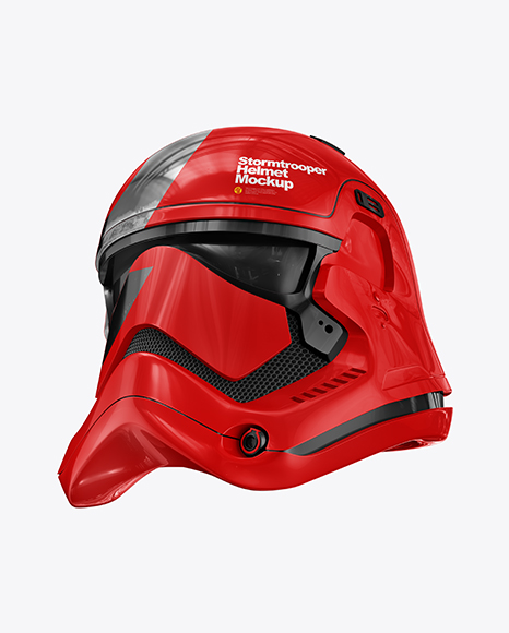 Glossy Stormtrooper Helmet Mockup In Object Mockups On Yellow Images Object Mockups