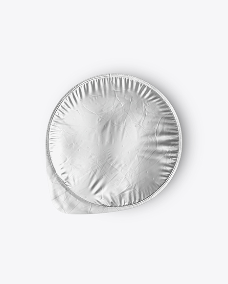 Glossy Plastic Cup with Foil Lid Mockup PSD #2