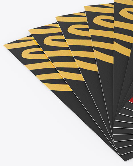 Stack of Business Cards Mockup PSD #2