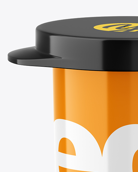 Glossy Pills Bottle Mockup PSD #2