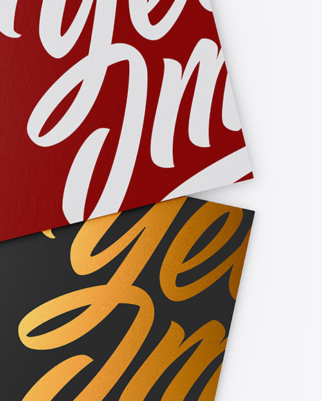 Paper Business Cards Mockup PSD #1