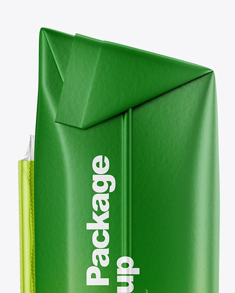 Matte Juice Carton Package Mockup PSD #2