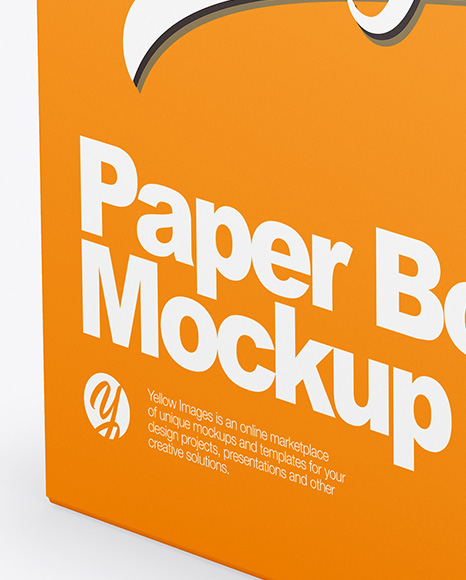 Paper Box Mockup PSD #2