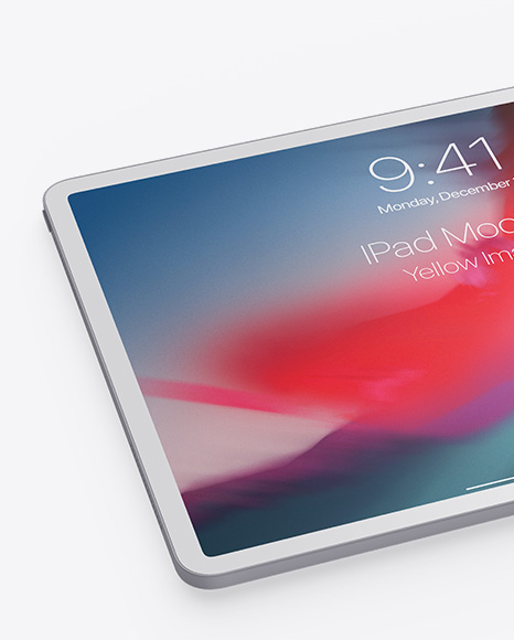 Clay Apple iPad Pro 2018 12.9 Mockup PSD #7