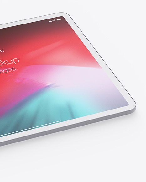 Clay Apple iPad Pro 2018 12.9 Mockup PSD #5